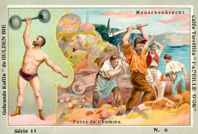 The strength of man by European School